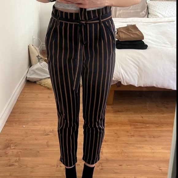 Zara Trafaluc striped trouser pants size S - Picture 1 of 4